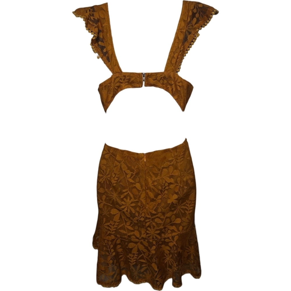 Angel Biba Lace Side Cutout Open Back Dress - Picture 2 of 4